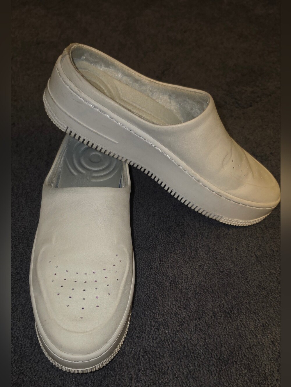 Nike leather mule w/ lightly embellshed Front
